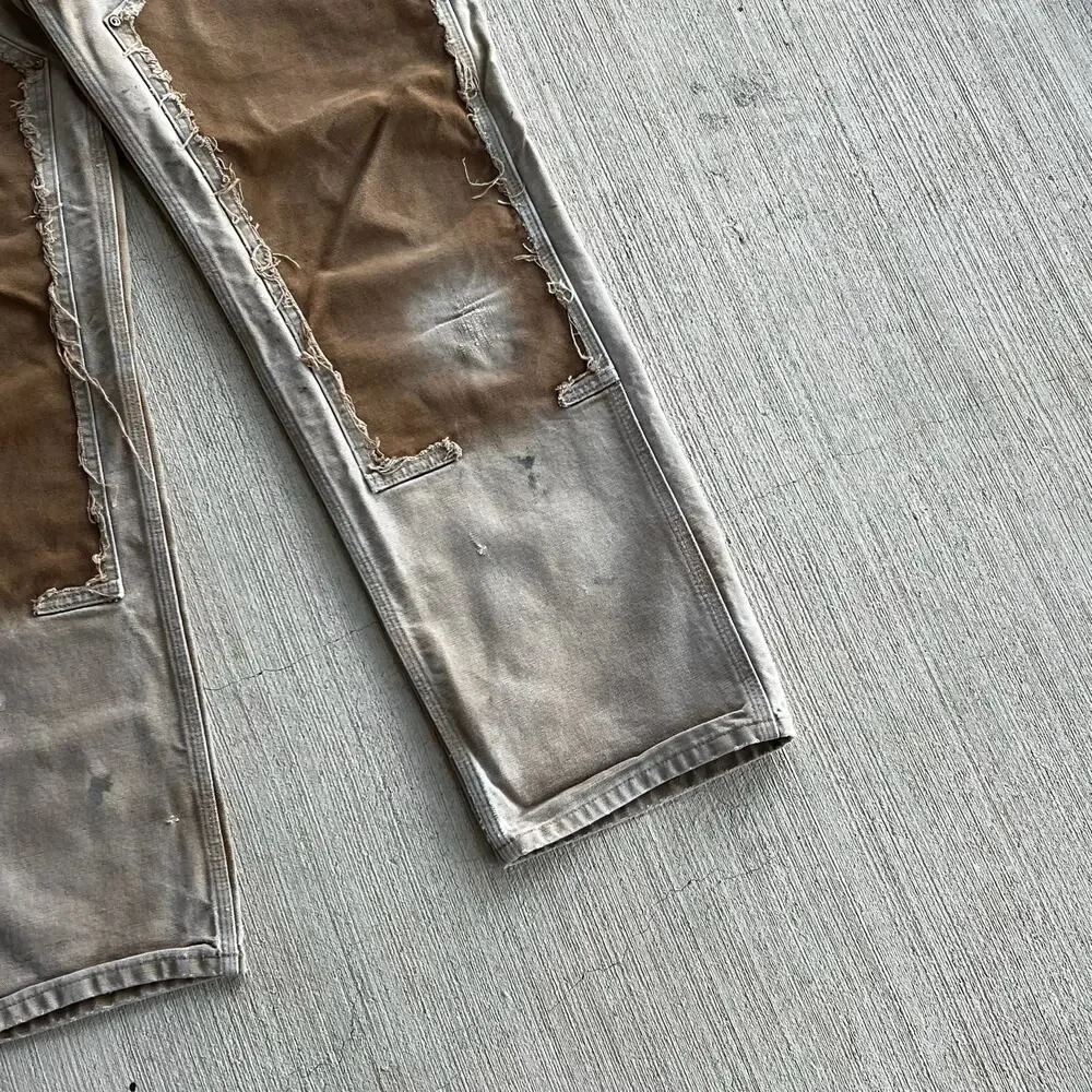 Carhartt faded brown double knee work wear carpenter pants
